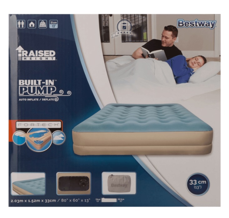 

Надувная кровать Bestway Fortech 203 х 152 х 33 см