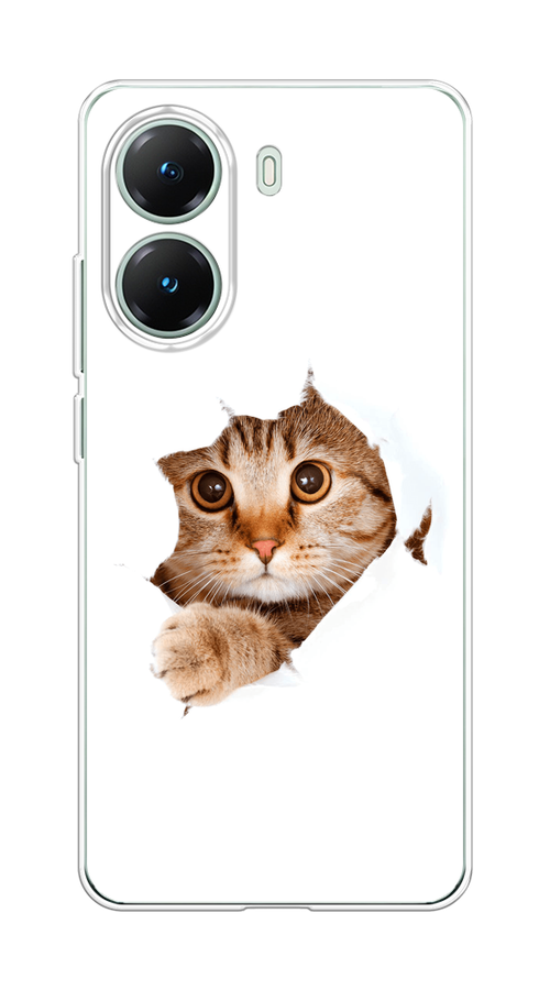 

Чехол на Poco X7 Pro Кот и бумага, Белый;коричневый, 324050-1