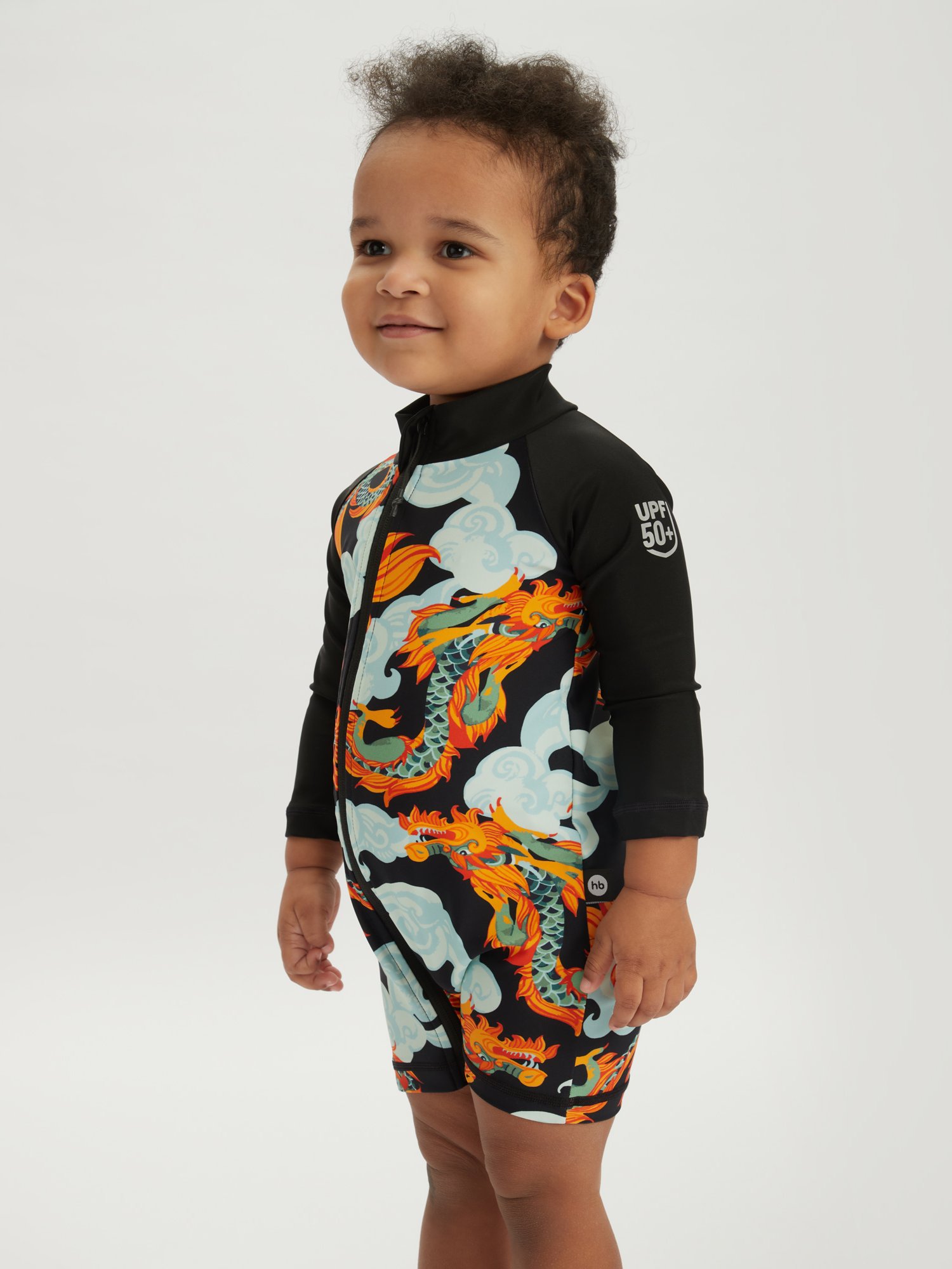 

Купальник слитный детский Happy Baby 50654, черный, 80, 50654