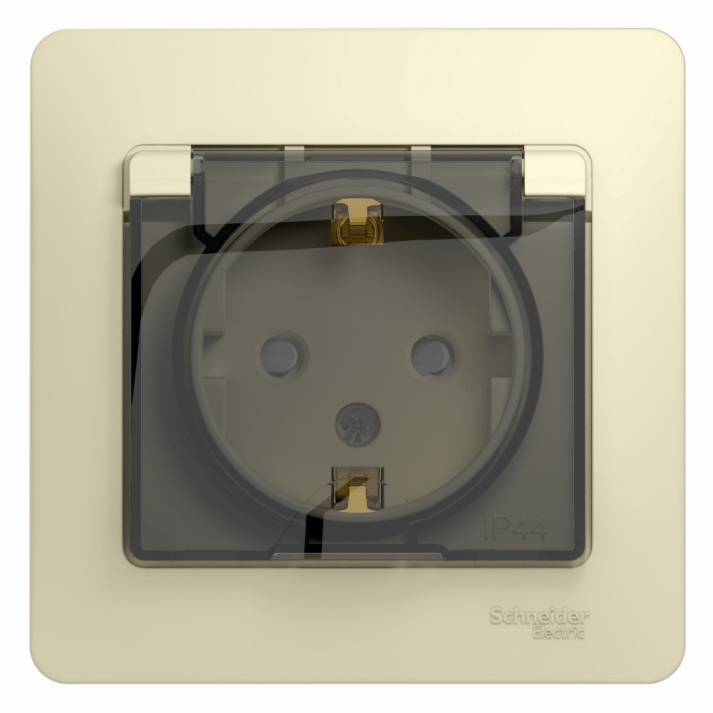 

Розетка рамкой Schneider Electric 3шт GSL000248.3, Бежевый
