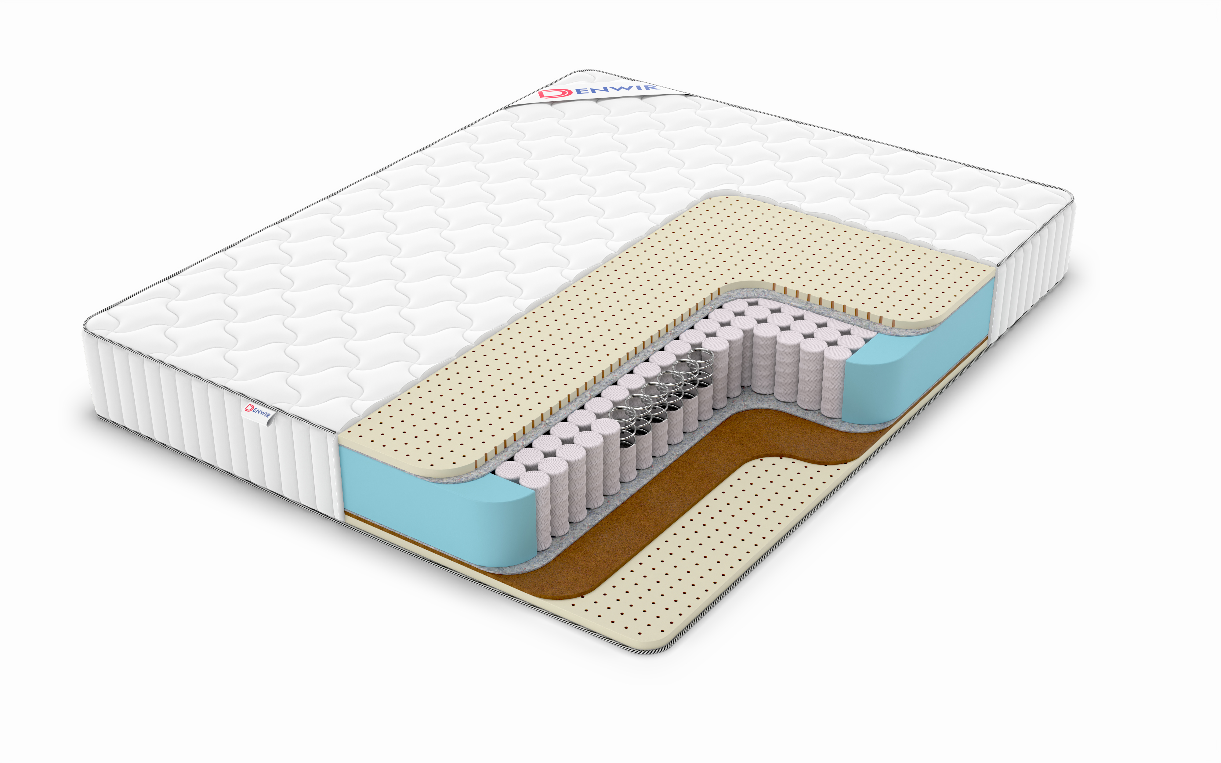 

Матрас пружинный DENWIR CLASSIC BALANCE SOFT TFK /chstmat_CBSTFK_115x185, Белый, CLASSIC BALANCE SOFT TFK