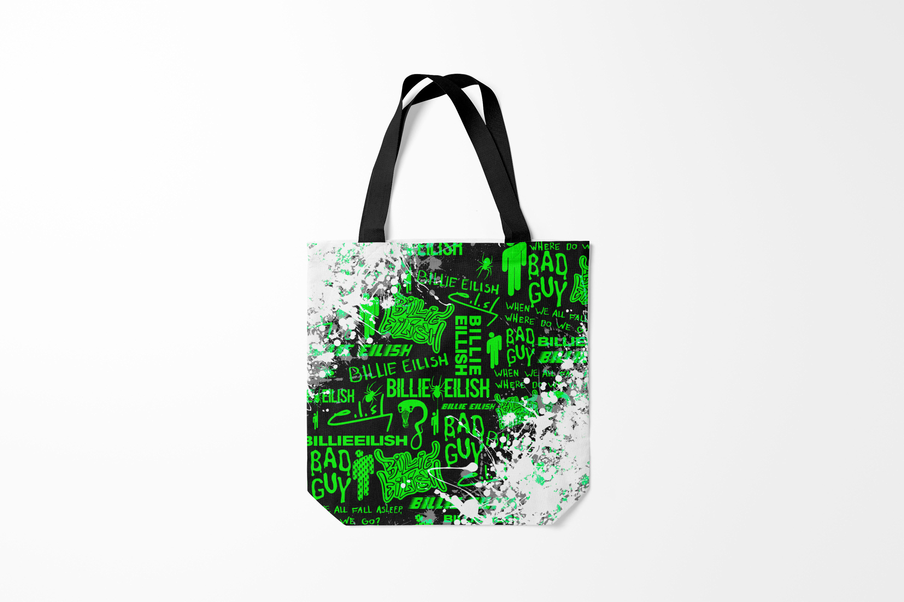

Сумка шoппер унисекс Burnettie Billie Eilish EILISH., черный, Billie Eilish EILISH.