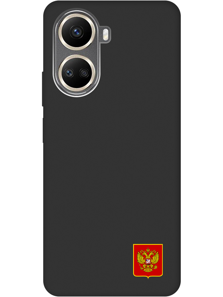

Силиконовый чехол на Huawei nova 10 SE с Гербом России, Soft Touch черный, 20000428
