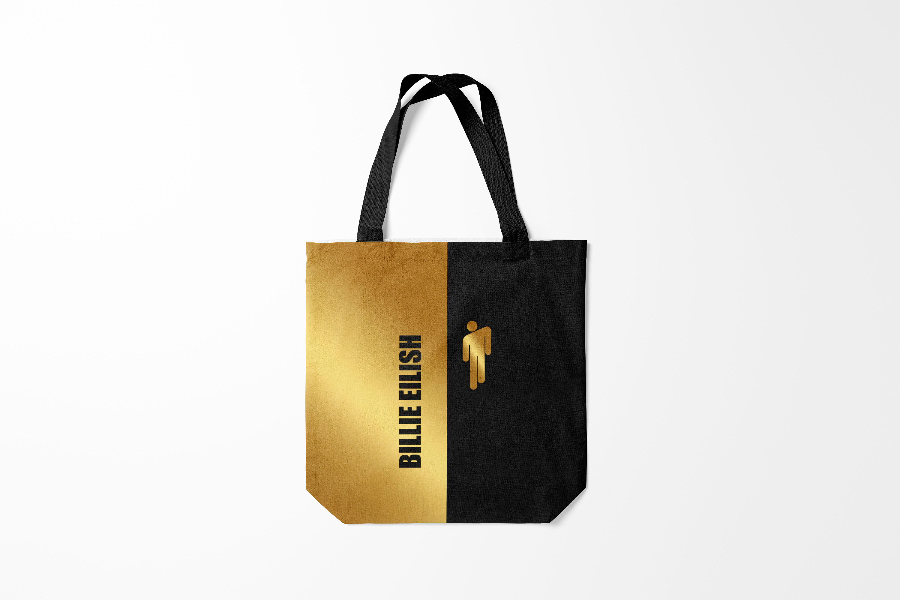 

Сумка шoппер унисекс Burnettie Billie Eilish Gold, черный, Billie Eilish Gold
