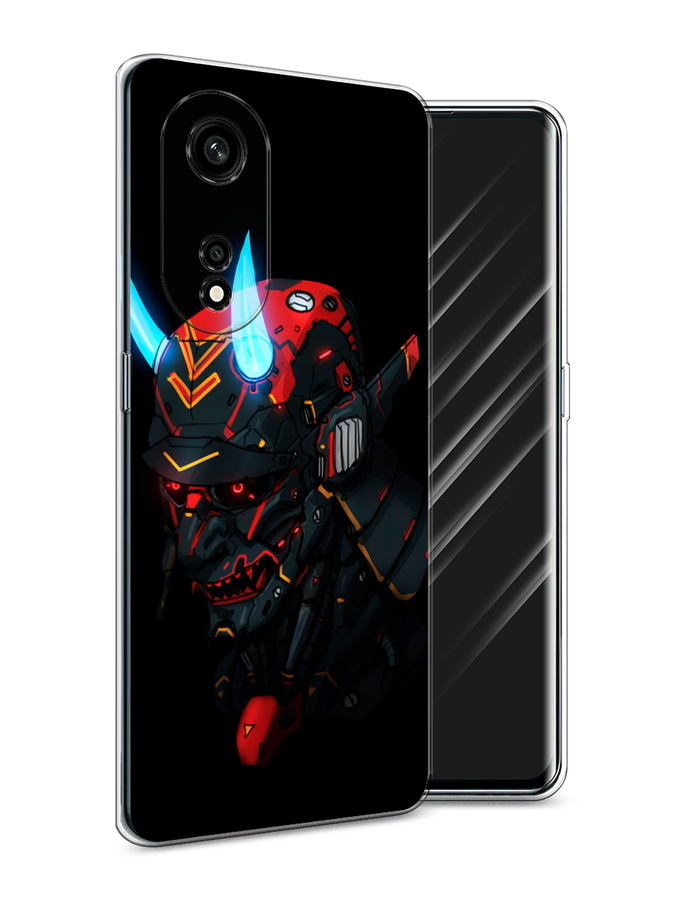 

Чехол Awog на Oppo A1 Pro "Неоновый самурай", Черный;красный;голубой, 2512250-6