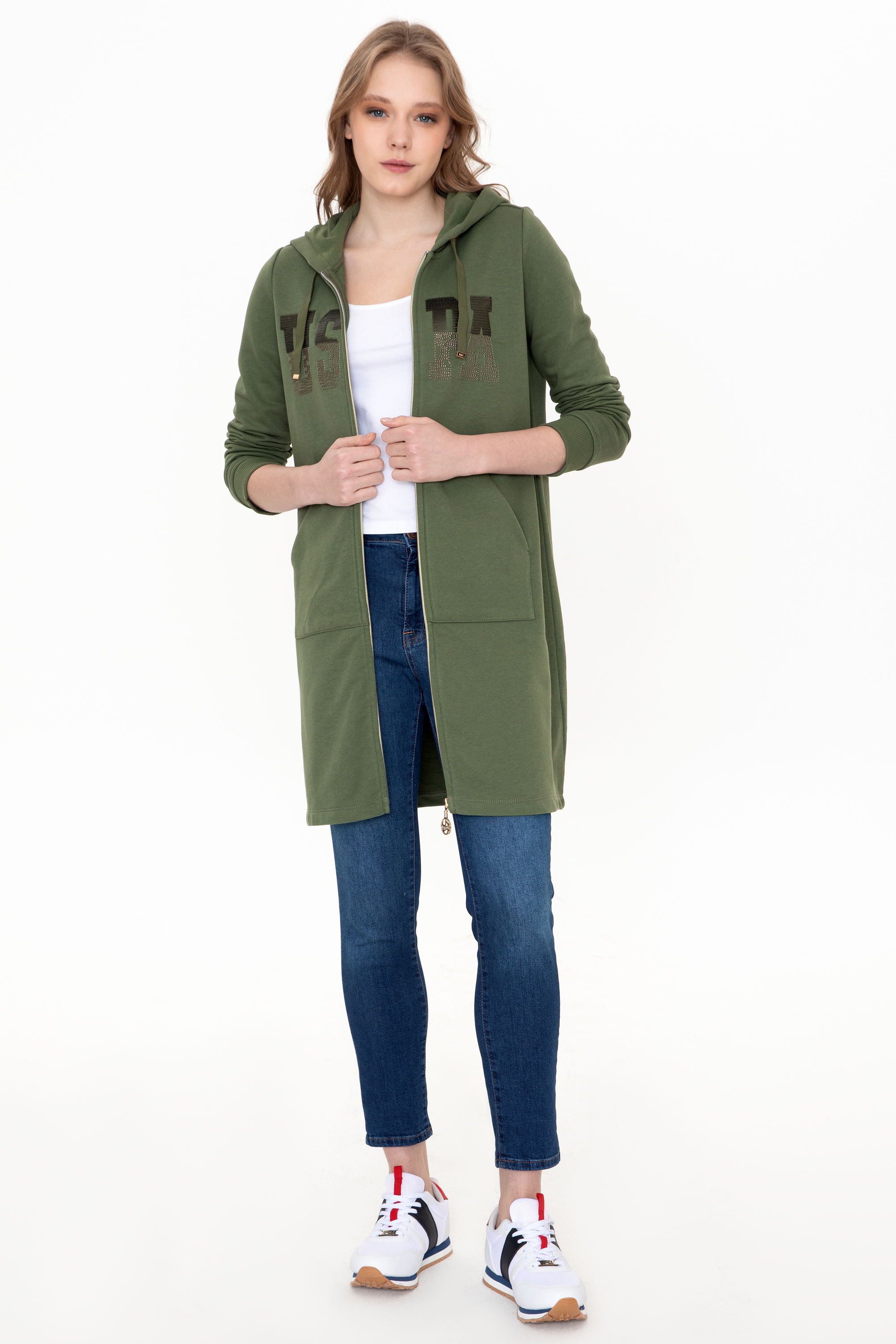 

Толстовка женская U.S. POLO Assn. G082SZ0820VAMU хаки 2XS, G082SZ0820VAMU