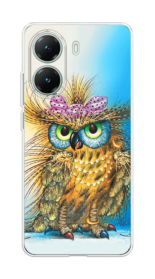 

Чехол на Poco X7 Pro Модная сова, Коричневый;голубой, 324050-1