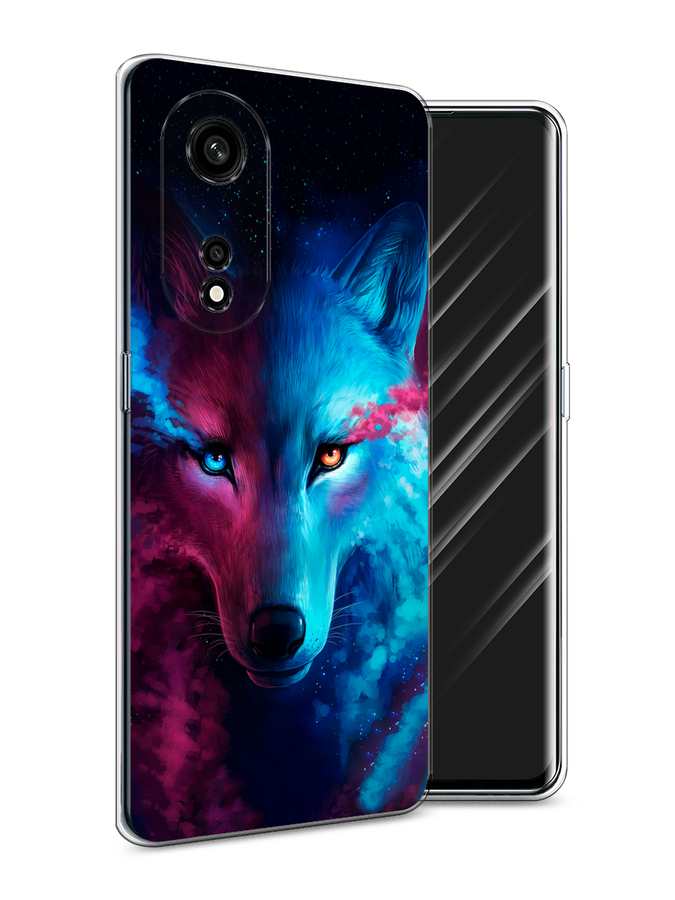 

Чехол Awog на Oppo A1 Pro "Волшебный волк", Голубой;розовый, 2512250-1