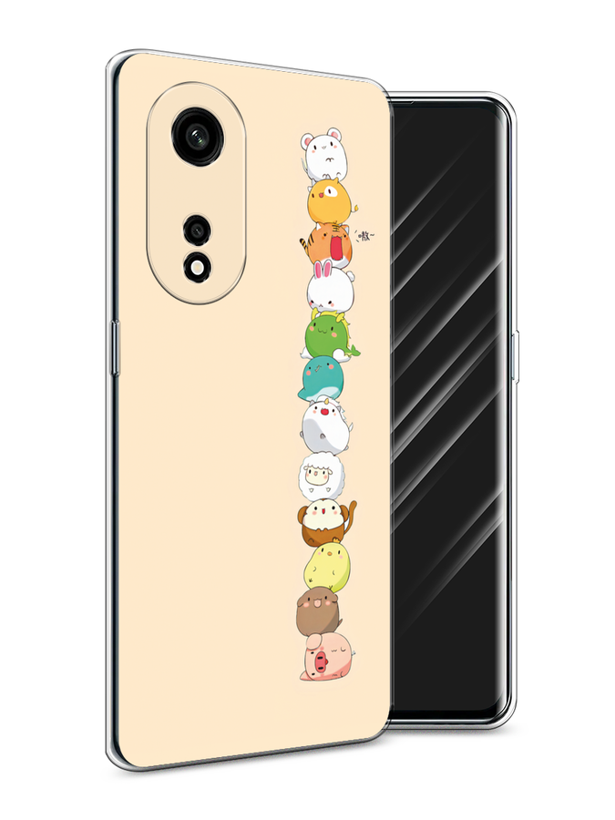 

Чехол Awog на Oppo A1 Pro "Питомцы Чиби", Желтый, 2512250-2