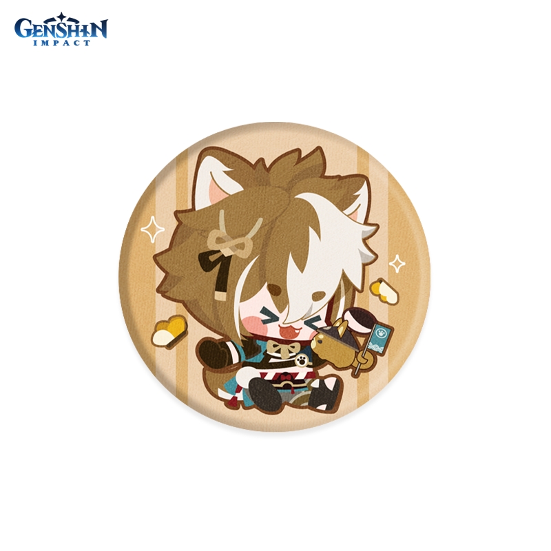 

Значок Genshin Impact GEN152 Chibi Character Cloth Badge Canine Warrior Gorou 5,8 см