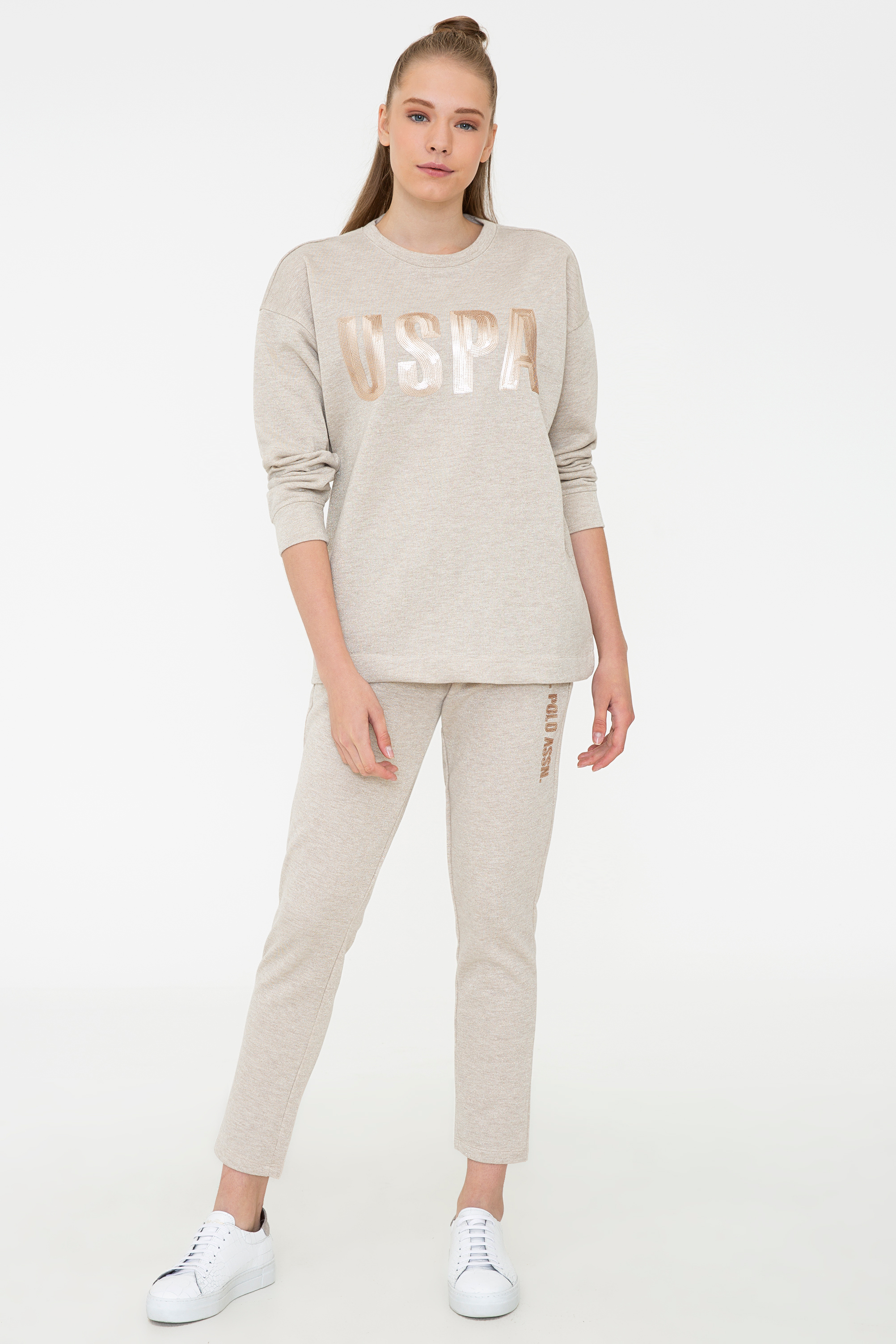 

Спортивные брюки женские U.S. POLO Assn. G082SZ0OP0VIMLI белые XS, Белый, G082SZ0OP0VIMLI