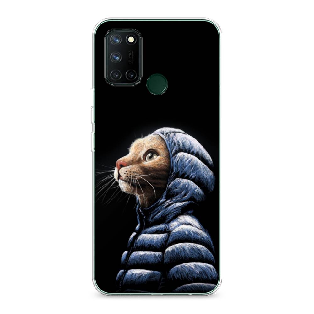 

Чехол Awog на Realme 7i "Кот в капюшоне", Разноцветный, 253950-2