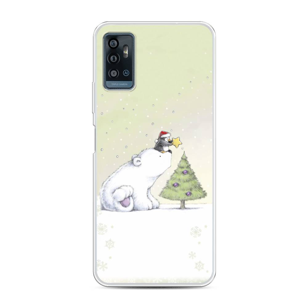 

Чехол для ZTE Blade A71 "Украшение елки", Белый;бежевый, 134450-5