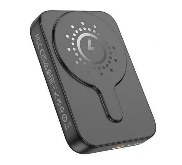 

Внешний аккумулятор Hoco J117A MagSafe с магнитом (черный), J117A