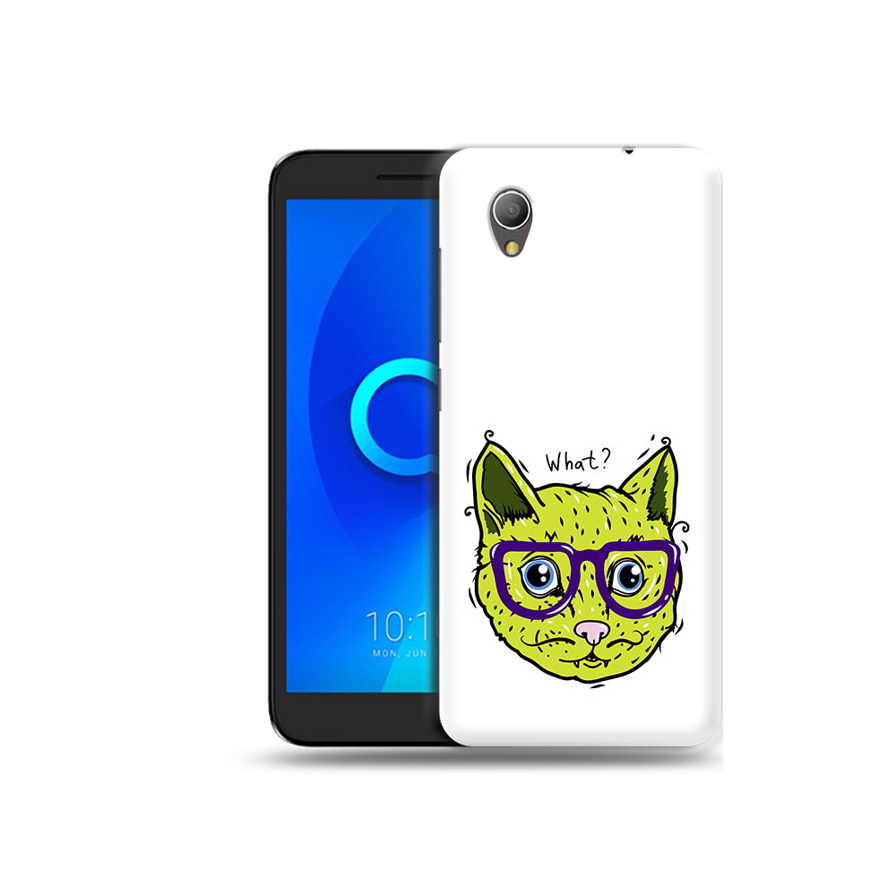 

Чехол MyPads Tocco для Alcatel 1 Зеленый кот (PT227134.658.86), Прозрачный, Tocco