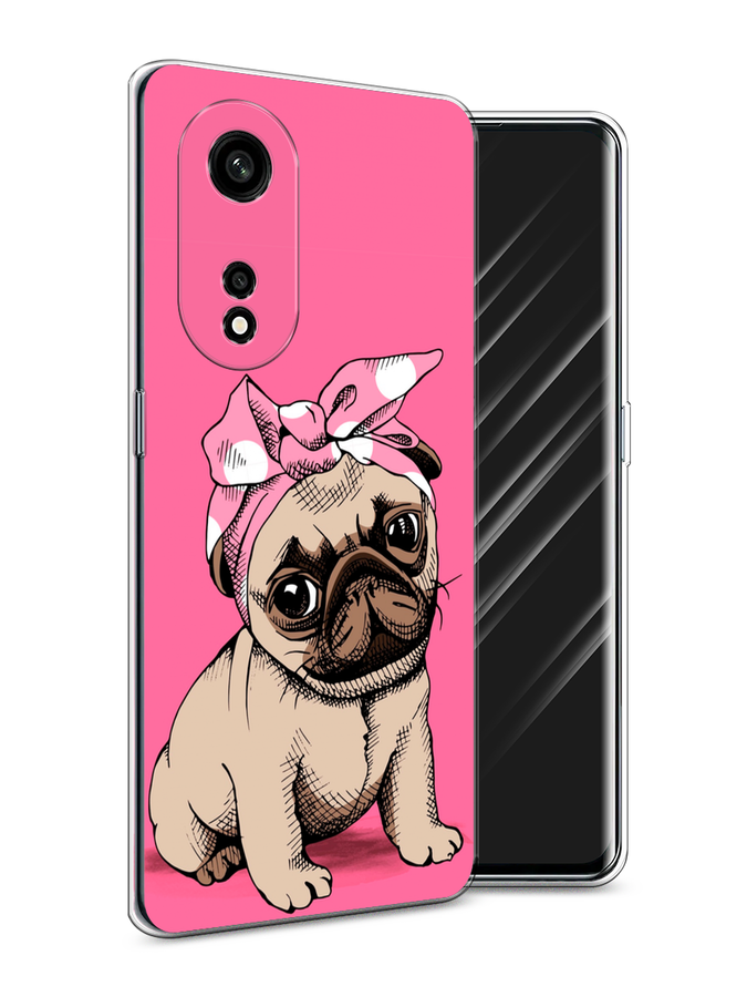 

Чехол Awog на Oppo A1 Pro "Dog Pin-Up", Розовый;бежевый, 2512250-2