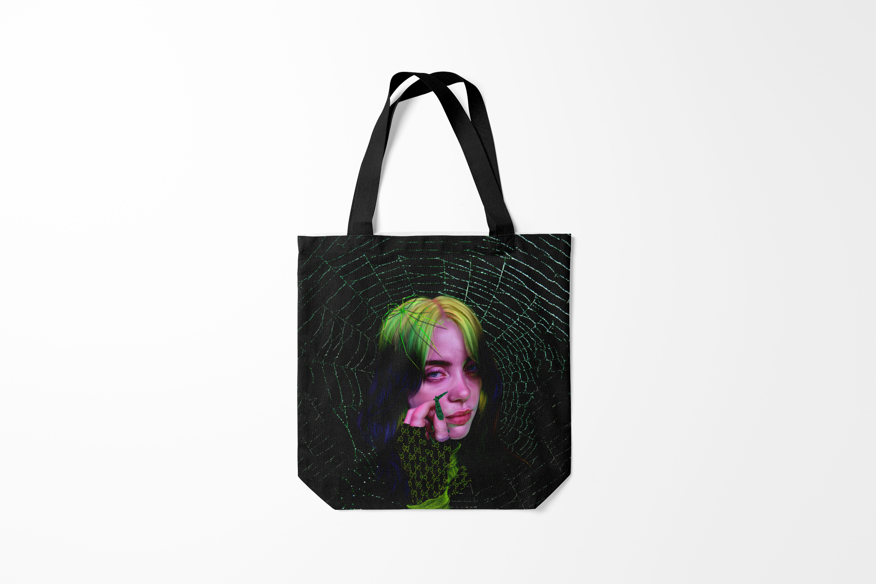 

Сумка шoппер унисекс Burnettie Billie Eilish ПАУТИНА, черный, Billie Eilish ПАУТИНА