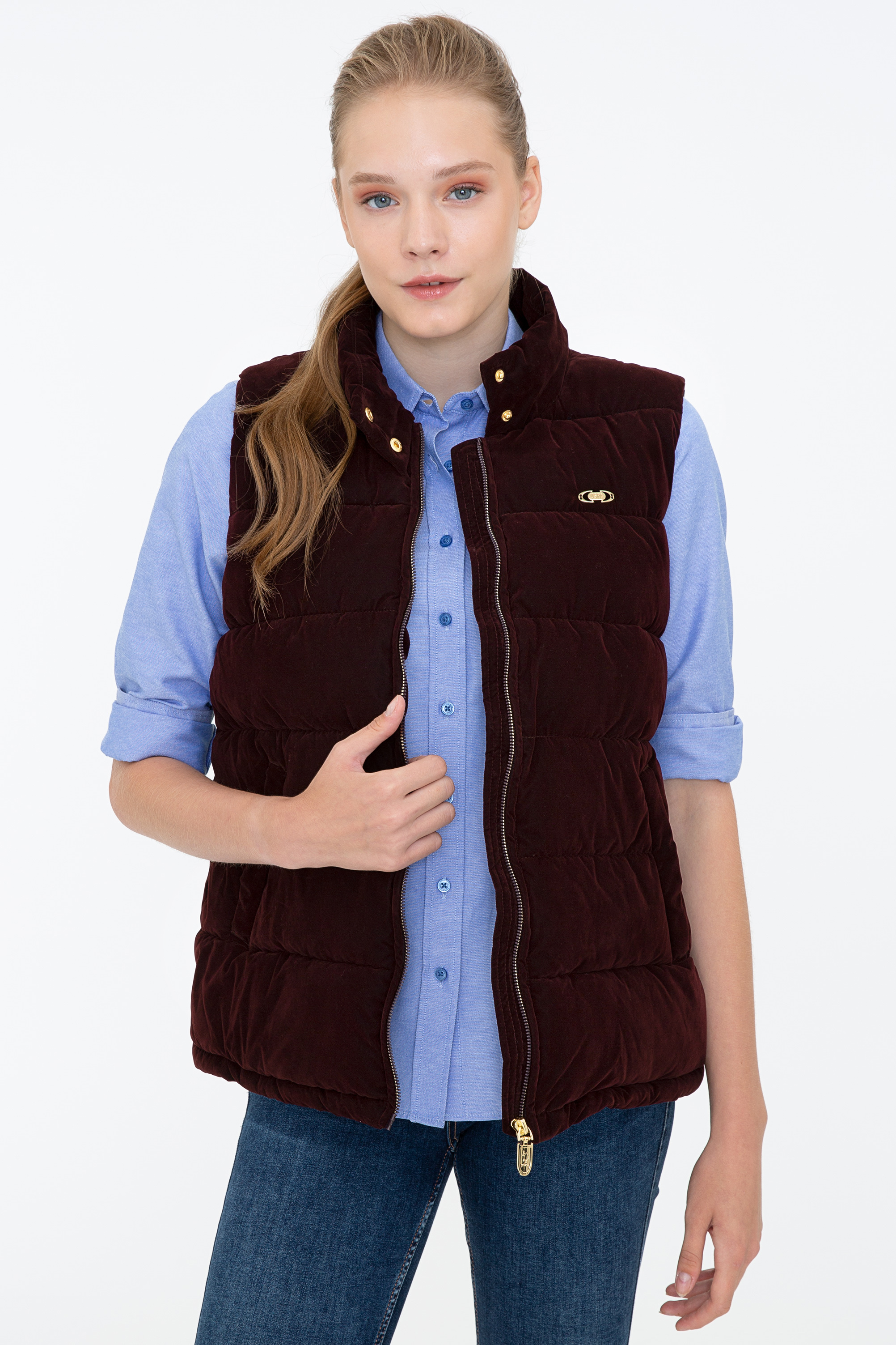 

Утепленный жилет женский U.S. POLO Assn. G082SZ0100MAD21K бордовый 36, G082SZ0100MAD21K