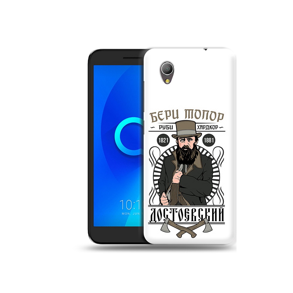 

Чехол MyPads Tocco для Alcatel 1 Достоевский (PT227134.658.72), Прозрачный, Tocco
