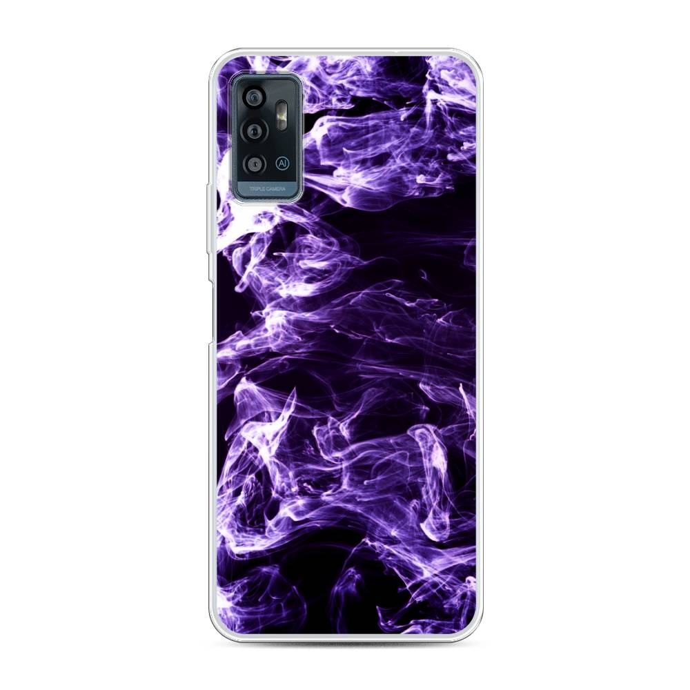

Чехол для ZTE Blade A71 "Фиолетовый дым", Фиолетовый;белый;черный, 134450-3