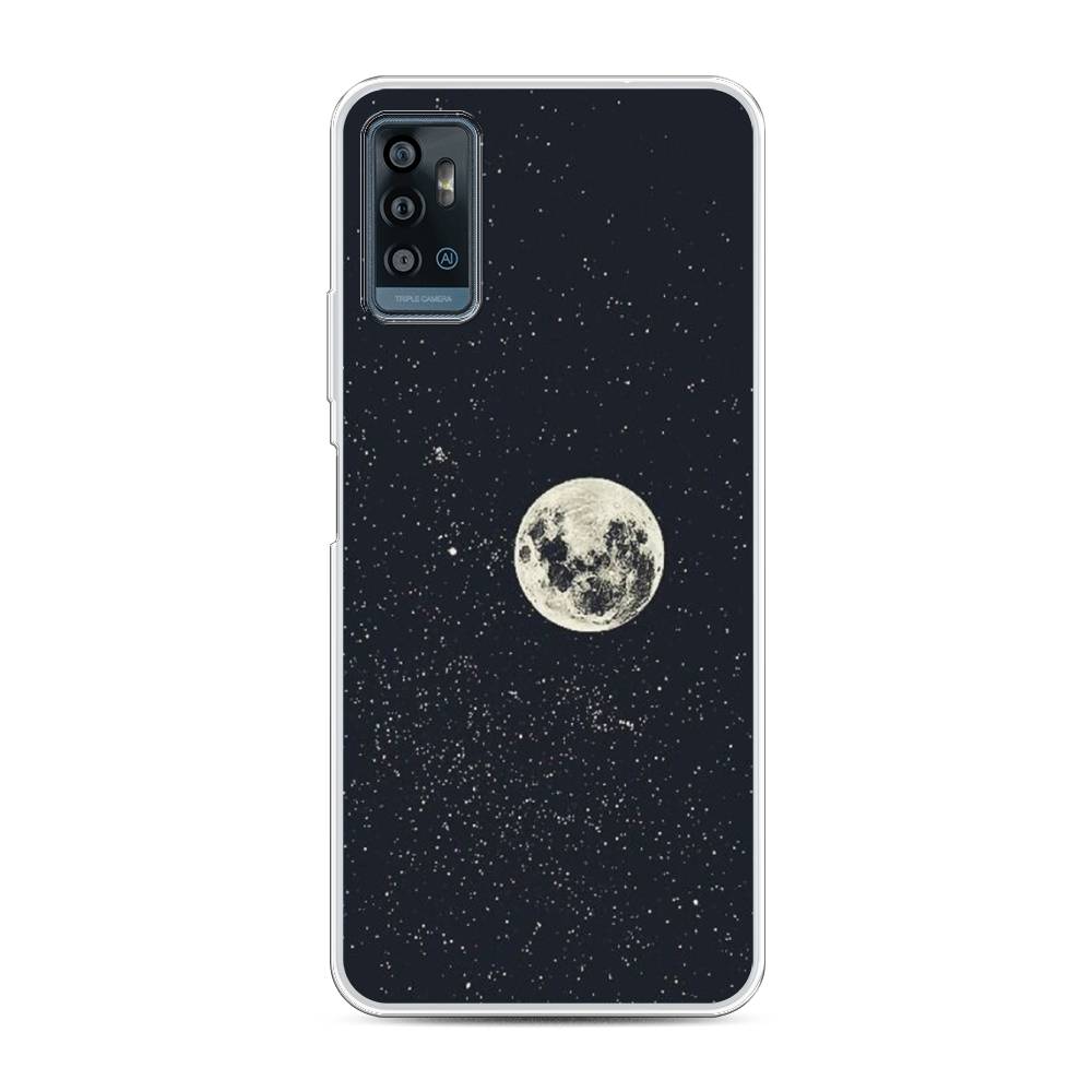 

Чехол для ZTE Blade A71 "Полнолуние", Красный, 134450-2