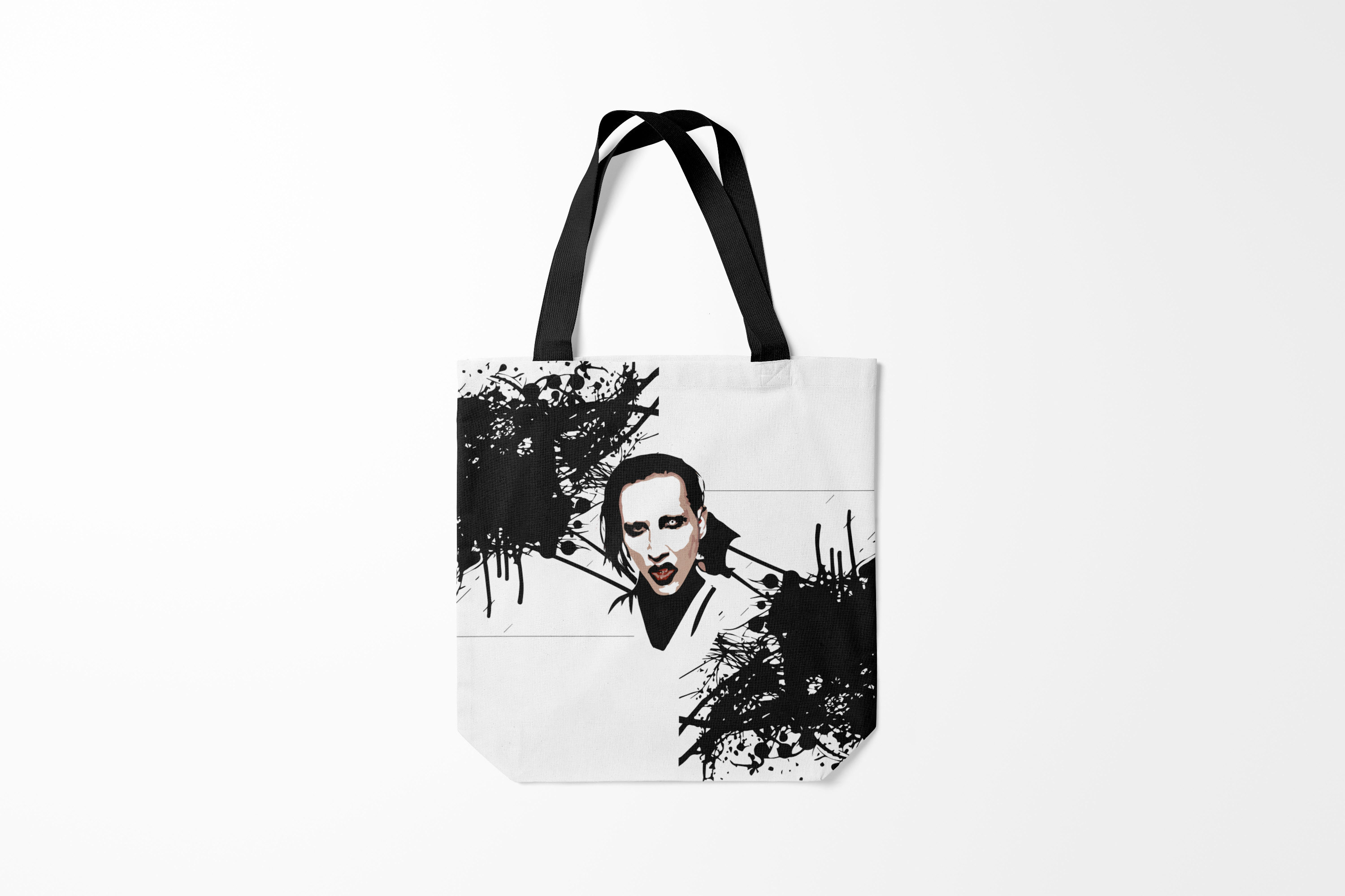 

Сумка шoппер унисекс Burnettie Marilyn Manson, белый, Marilyn Manson