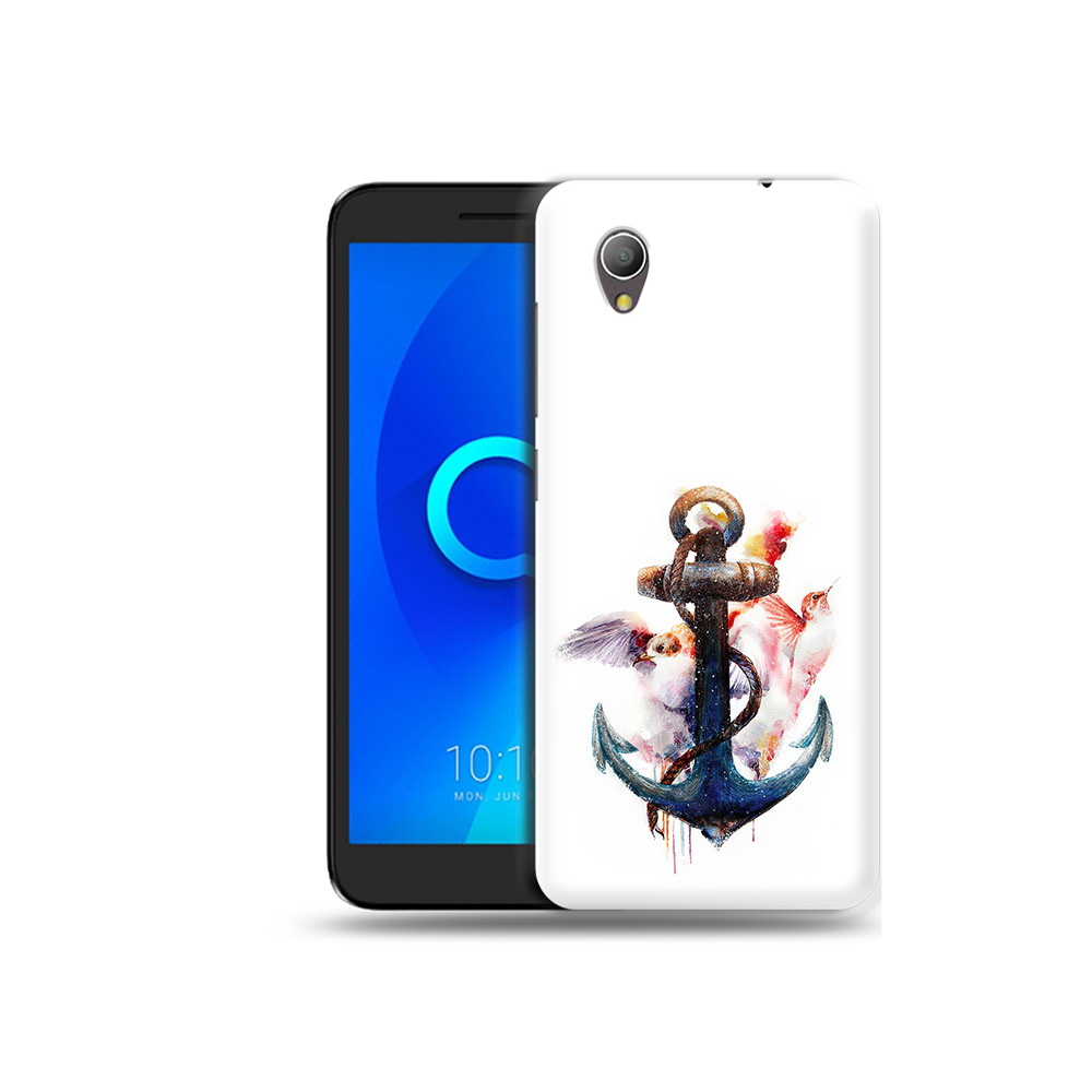 

Чехол MyPads Tocco для Alcatel 1 якорь с птицами (PT227134.658.703), Прозрачный, Tocco