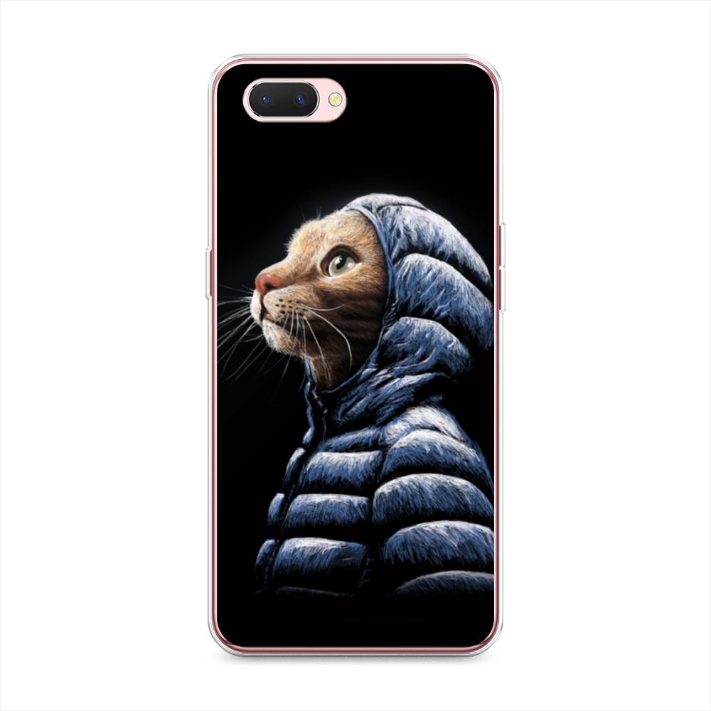 

Чехол Awog на Oppo A3s "Кот в капюшоне", Разноцветный, 252050-2