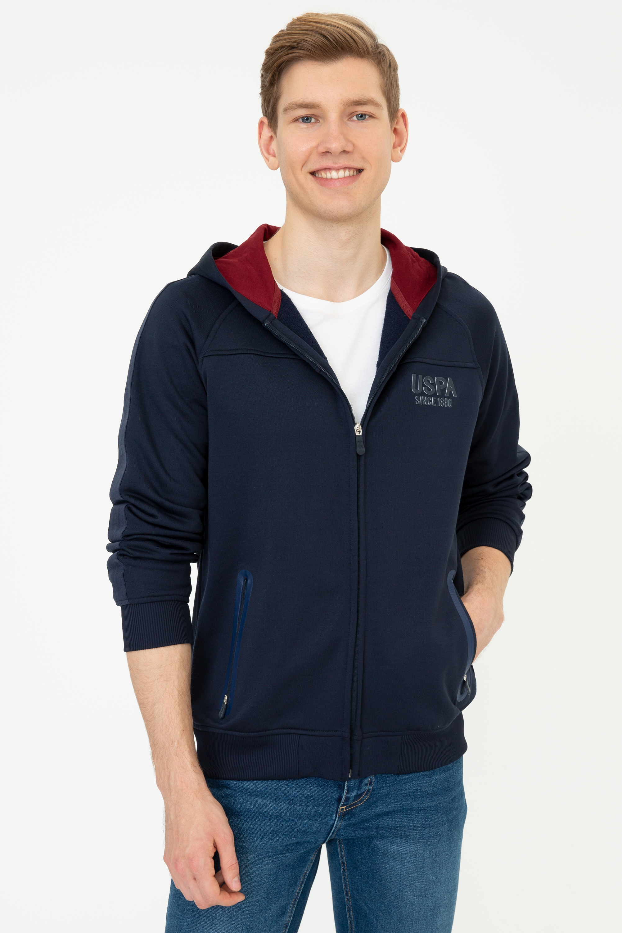 

Толстовка мужская U.S. POLO Assn. G081SZ0820LUNSAR синяя M, G081SZ0820LUNSAR