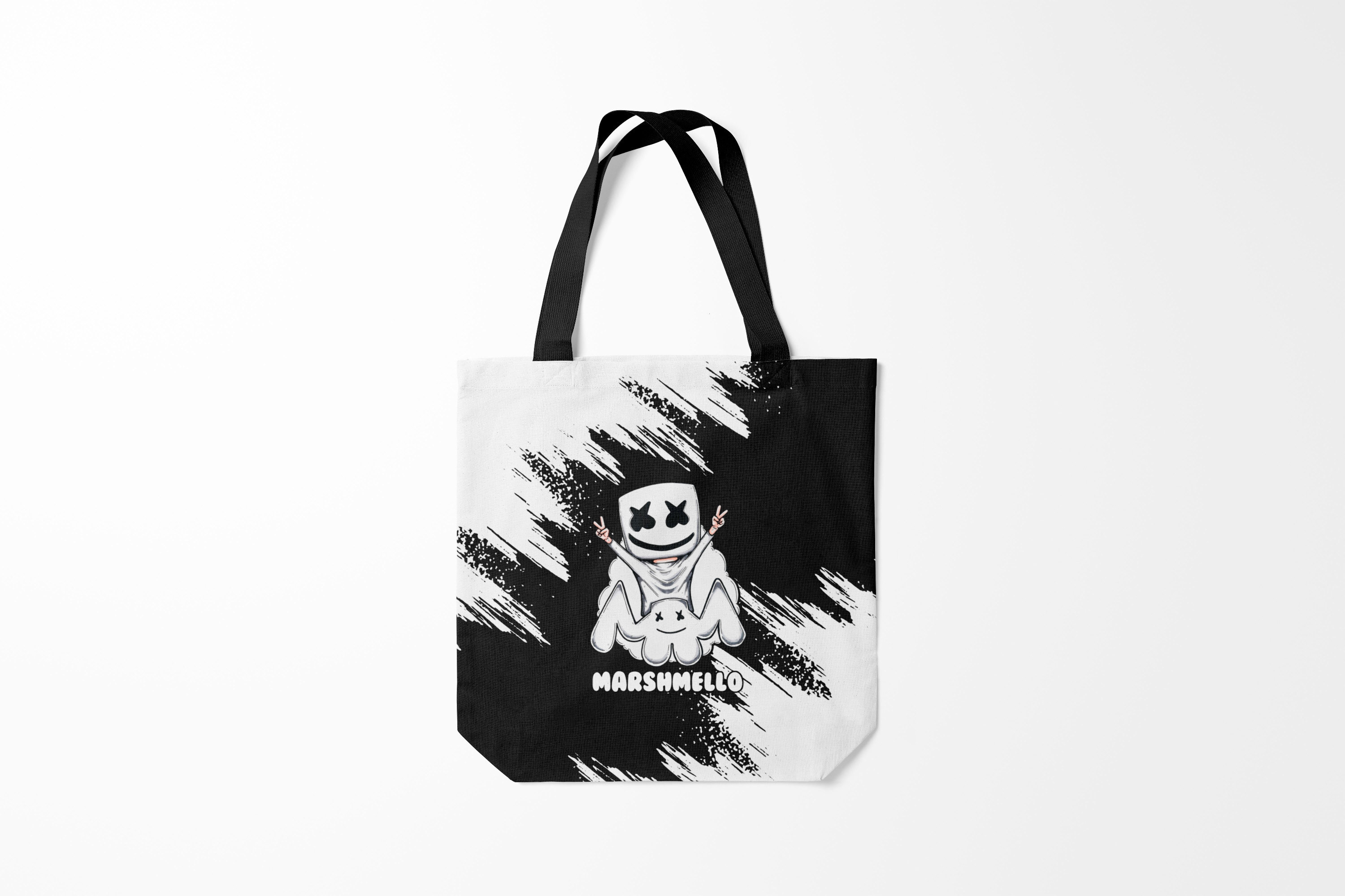 

Сумка шoппер унисекс Burnettie Marshmello, черный, Marshmello