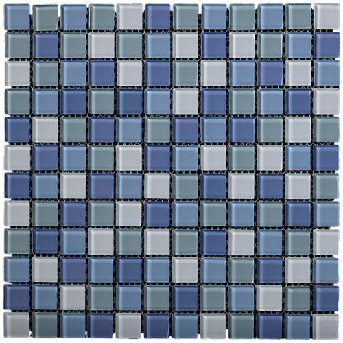 Плитка мозаика GLOBALGRES LA29 стекло 30 х 30 см голубой микс