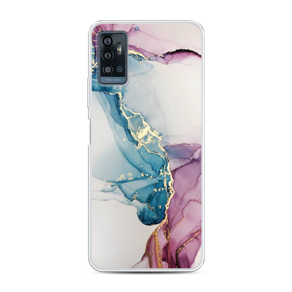 

Чехол для ZTE Blade A71 "Розовые разводы рисунок", 134450-3