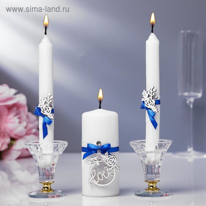 

Семейный очаг Романтика, 5х11,5 см, 2,5х19 см, синий-серебро, Серебристый;синий