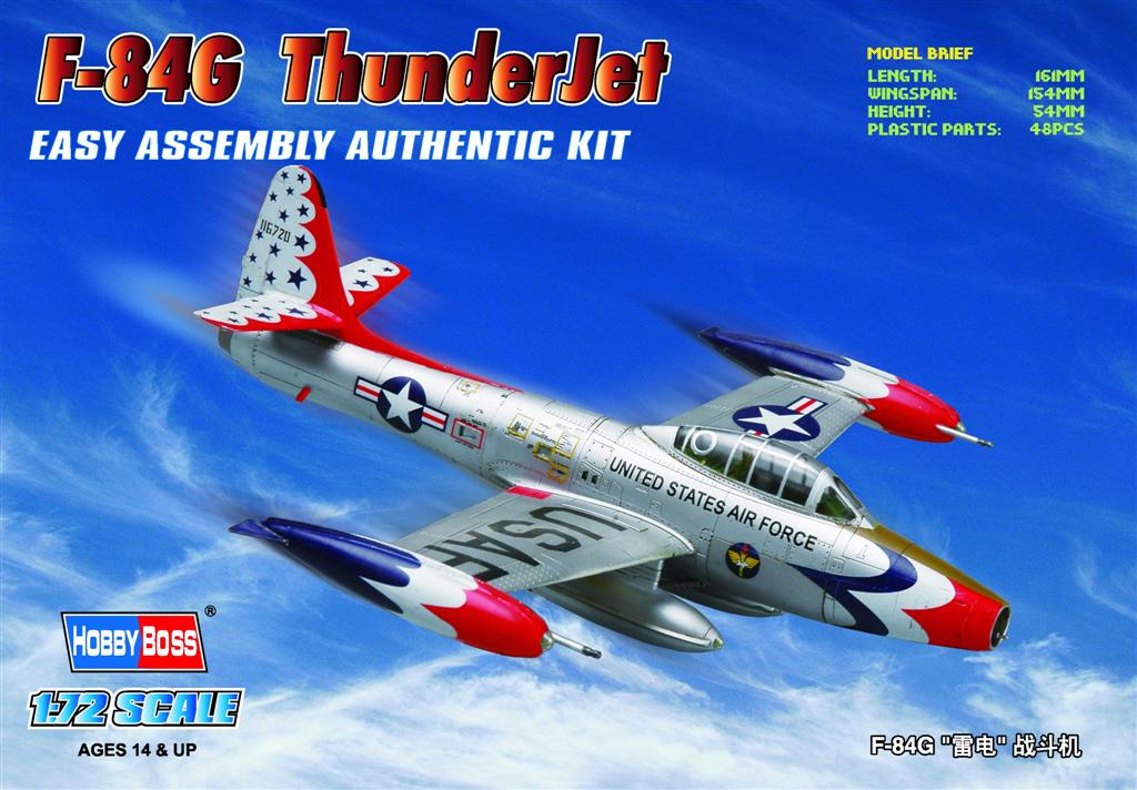 

Сборная модель HobbyBoss 1/72 Самолет F-84G Thunderjet Fighter 80247