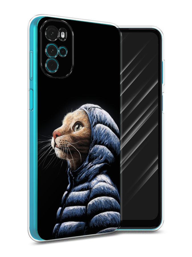 

Чехол Awog на Motorola Moto G22 "Кот в капюшоне", Разноцветный, 243150-2