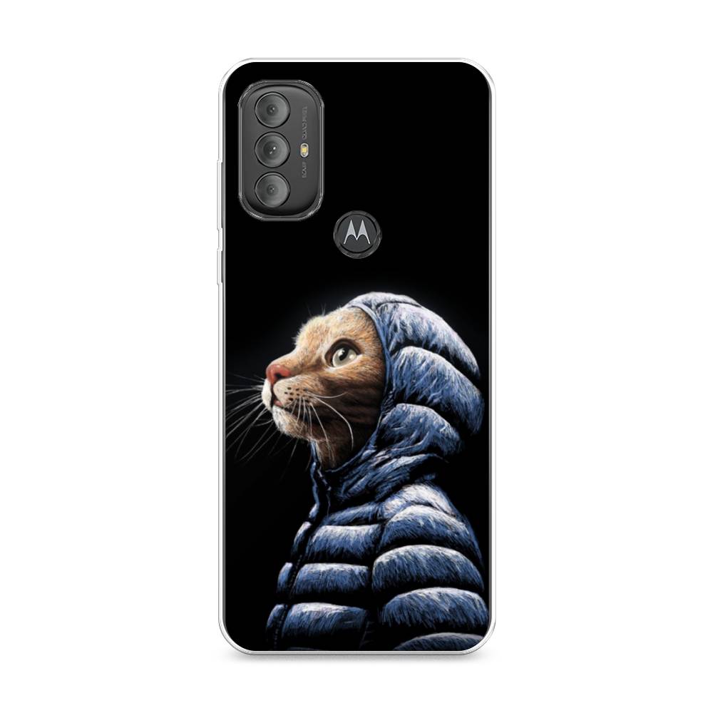

Чехол Awog на Motorola Moto G Power 2022 "Кот в капюшоне", Разноцветный, 242850-2