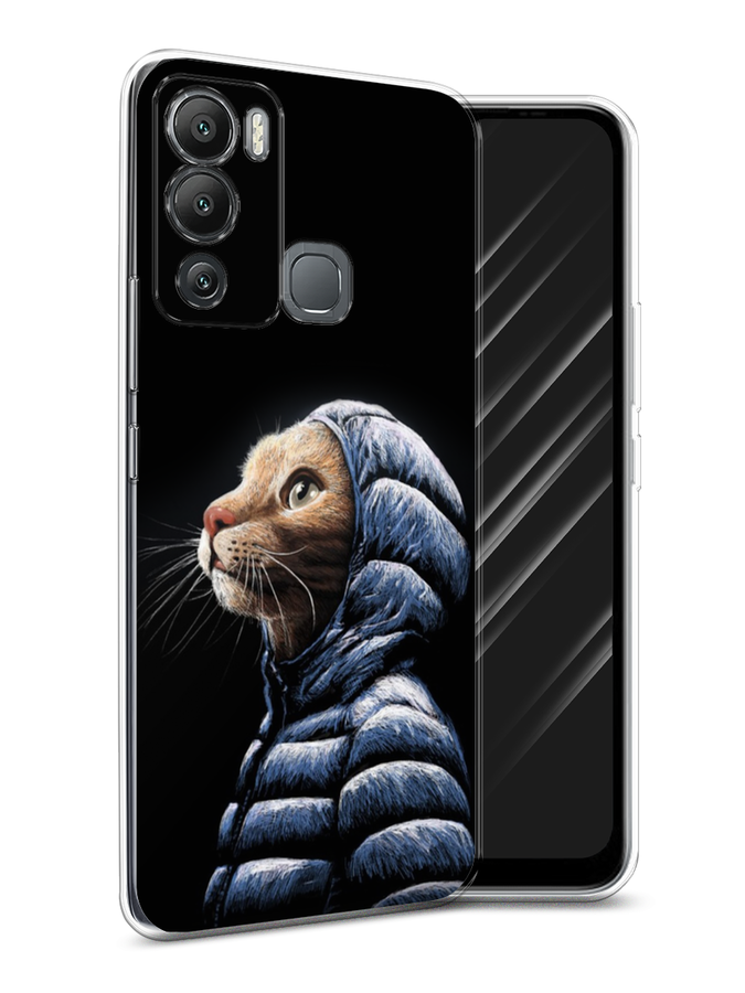 

Чехол Awog на Infinix Hot 12i "Кот в капюшоне", Разноцветный, 3101250-2