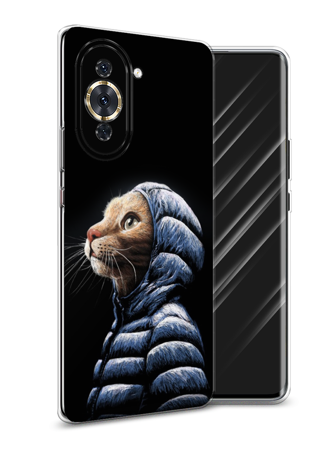 

Чехол Awog на Huawei Nova 10 Pro "Кот в капюшоне", Разноцветный, 6109050-2