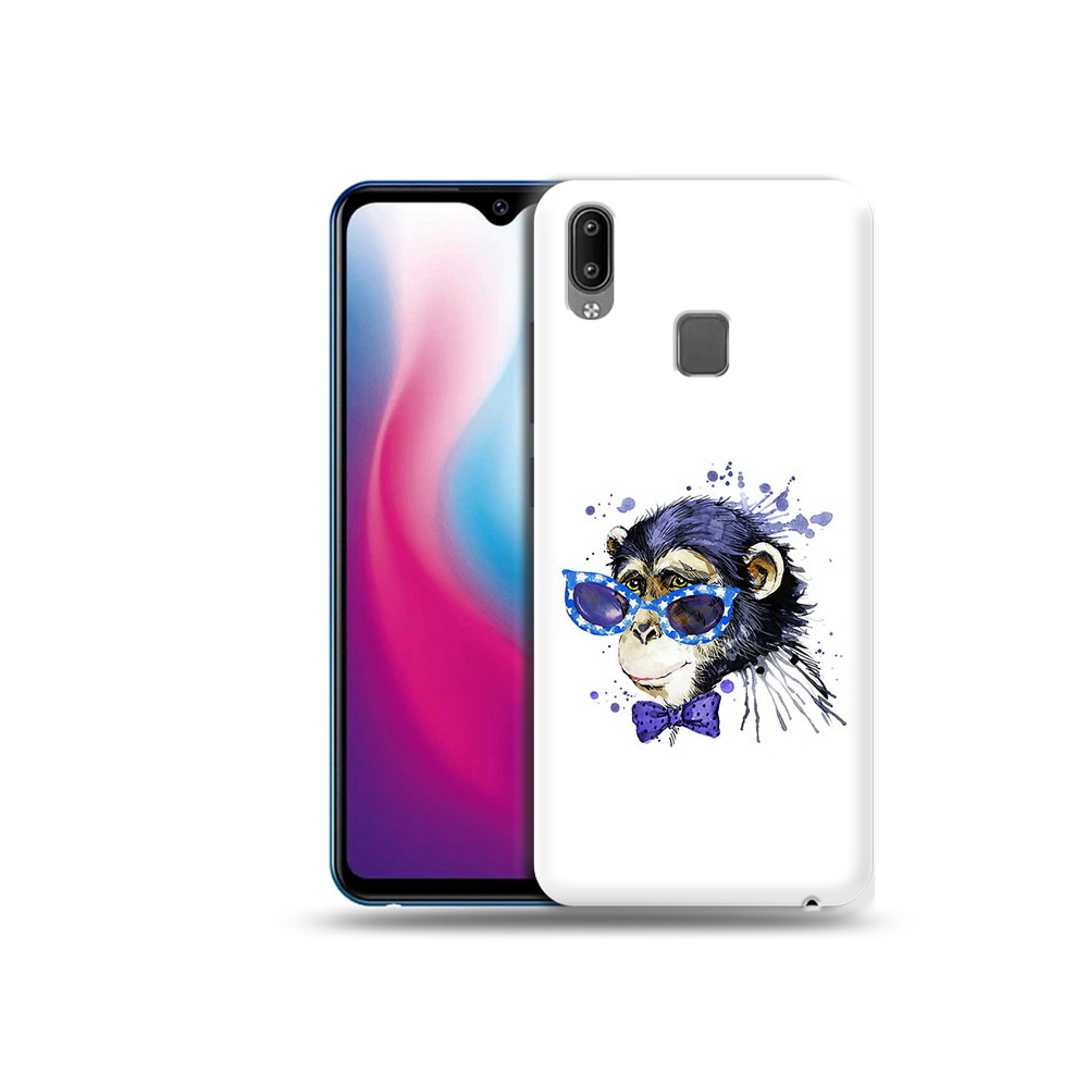 

Чехол MyPads Tocco для Vivo Y93 Lite акварельная обезьяна, Прозрачный, Tocco