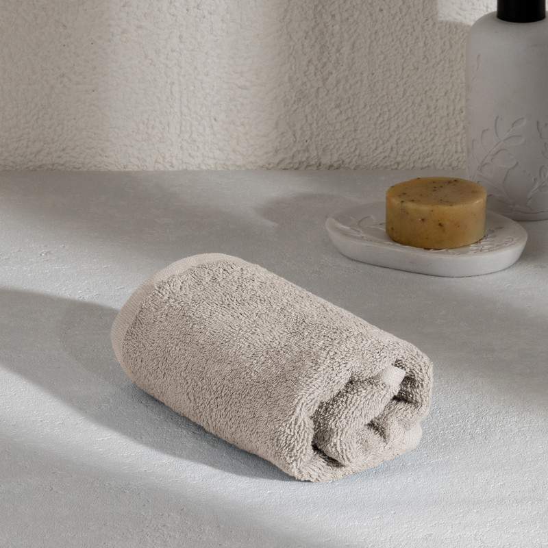 

Полотенце махровое DeNASTIA 35x70см, хлопок 65%, бамбук 35%, цвет серый D100384, SOFT COLLECTION