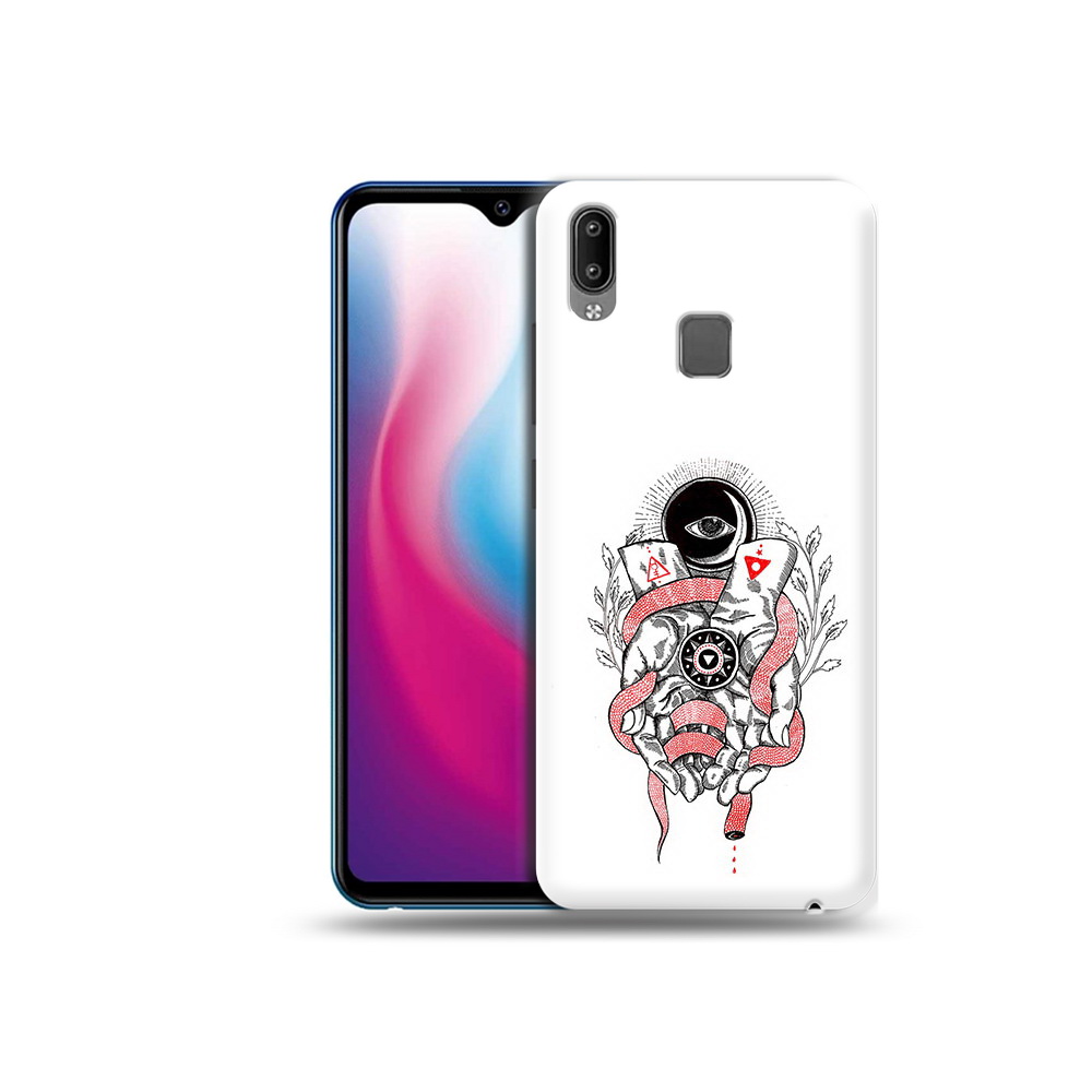 

Чехол MyPads Tocco для Vivo Y93 Lite абстрация связанные руки, Прозрачный, Tocco