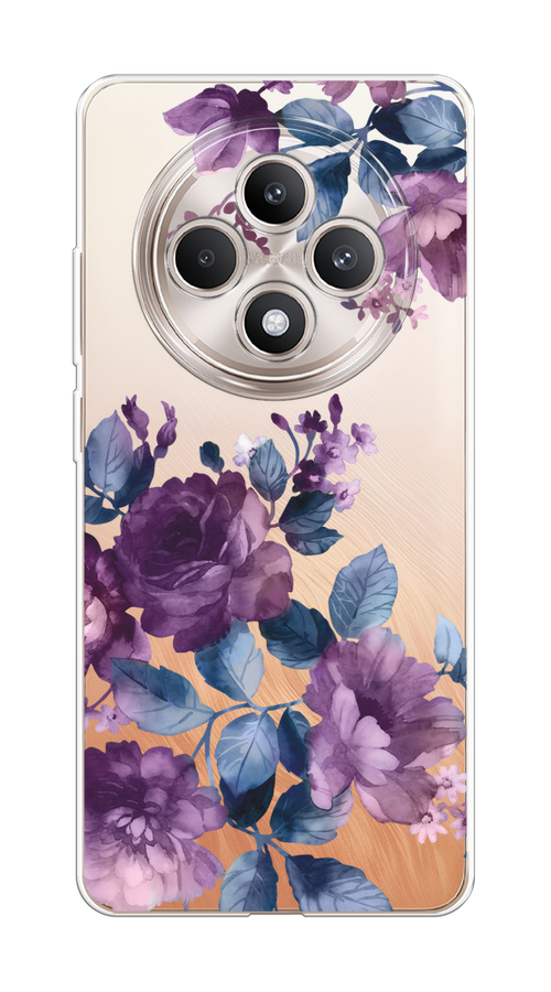 

Чехол на Oppo Reno 12F "Purple Blossoms", Синий;фиолетовый, 2517850-1