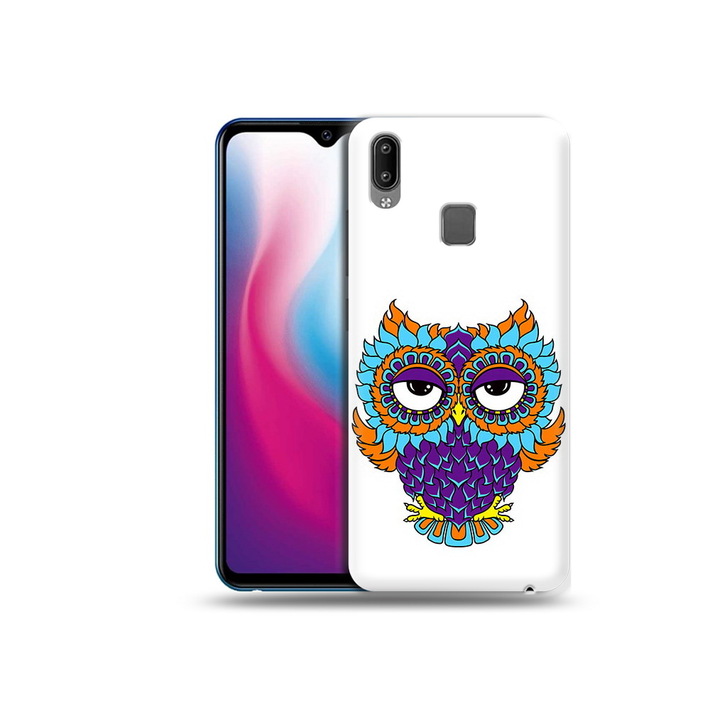 

Чехол MyPads Tocco для Vivo Y93 Lite Цветная сова, Прозрачный, Tocco