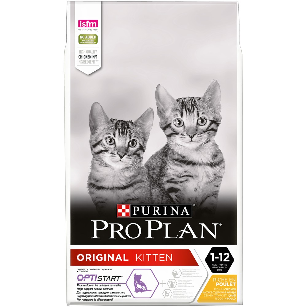 фото Сухой корм для котят pro plan original kitten, курица, 10кг