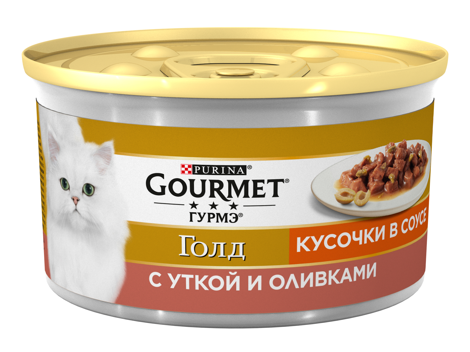 фото Консервы для кошек gourmet gold, утка с оливками, 85г