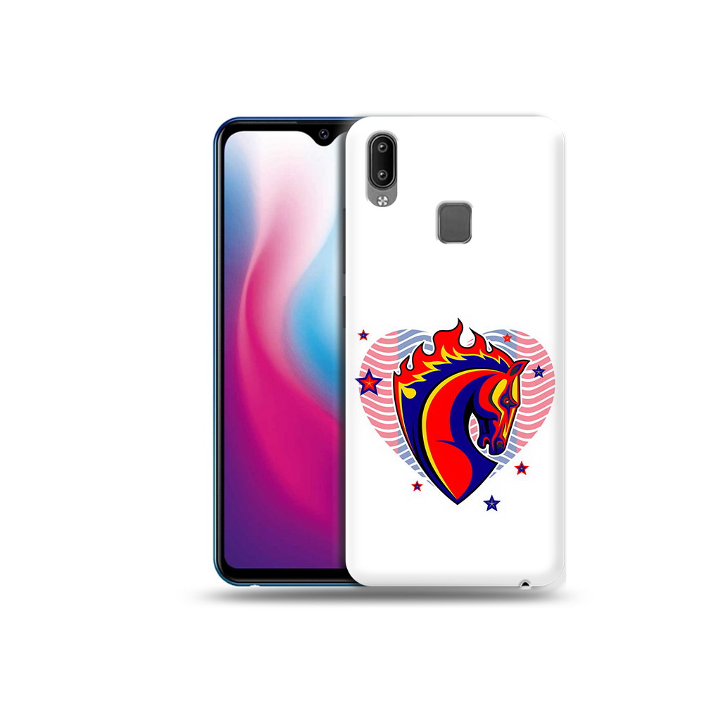 

Чехол MyPads Tocco для Vivo Y93 Lite ФК ЦСЛ Лошадь, Прозрачный, Tocco