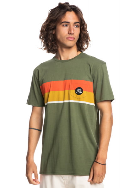 

Футболка мужская Quiksilver EQYZT06791 зеленая XS, Зеленый, EQYZT06791