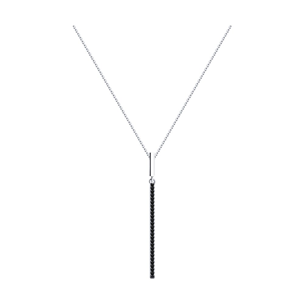

Колье из серебра с фианитом 40 см Diamant 94-170-01594-1, 94-170-01594-1