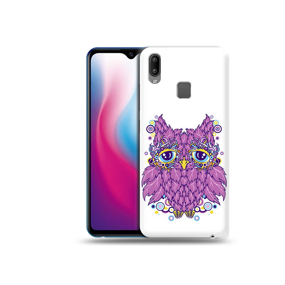 

Чехол MyPads Tocco для Vivo Y93 Lite Розовая сова, Прозрачный, Tocco
