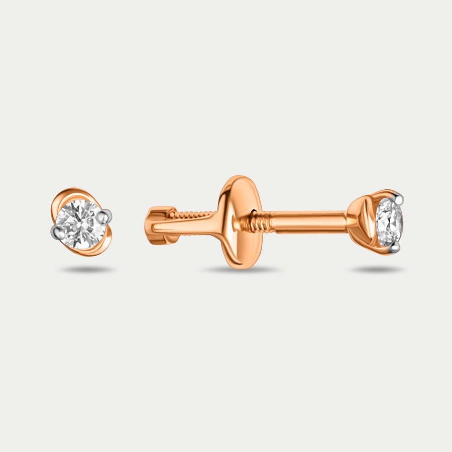 

Серьги из золота с фианитом GOLD CENTER 009012-1102, 009012-1102